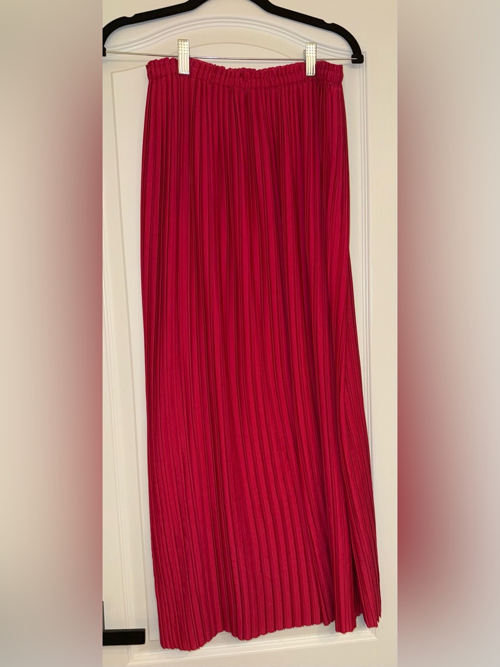 Banana Republic Pleated Full-length Satin Skirt